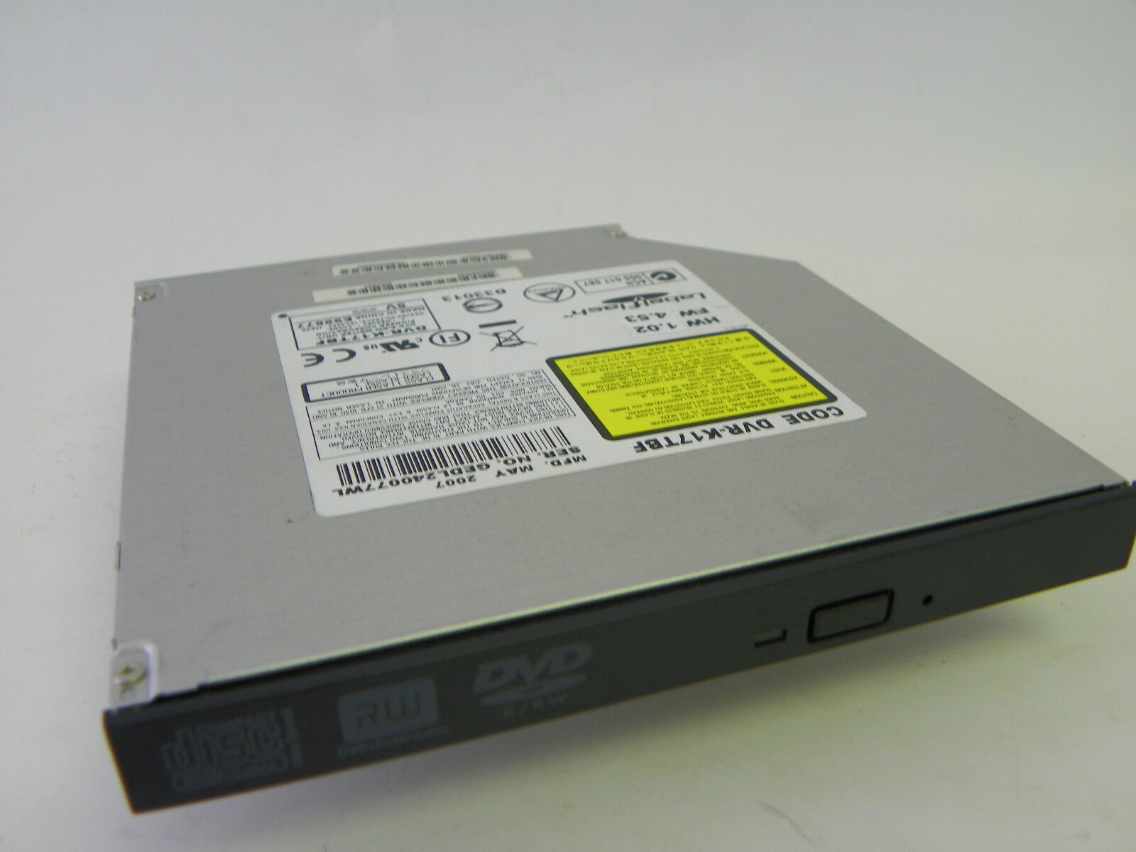 Pioneer DVR-K17TBF DVD±R/RW Notebook IDE Drive / BLACK