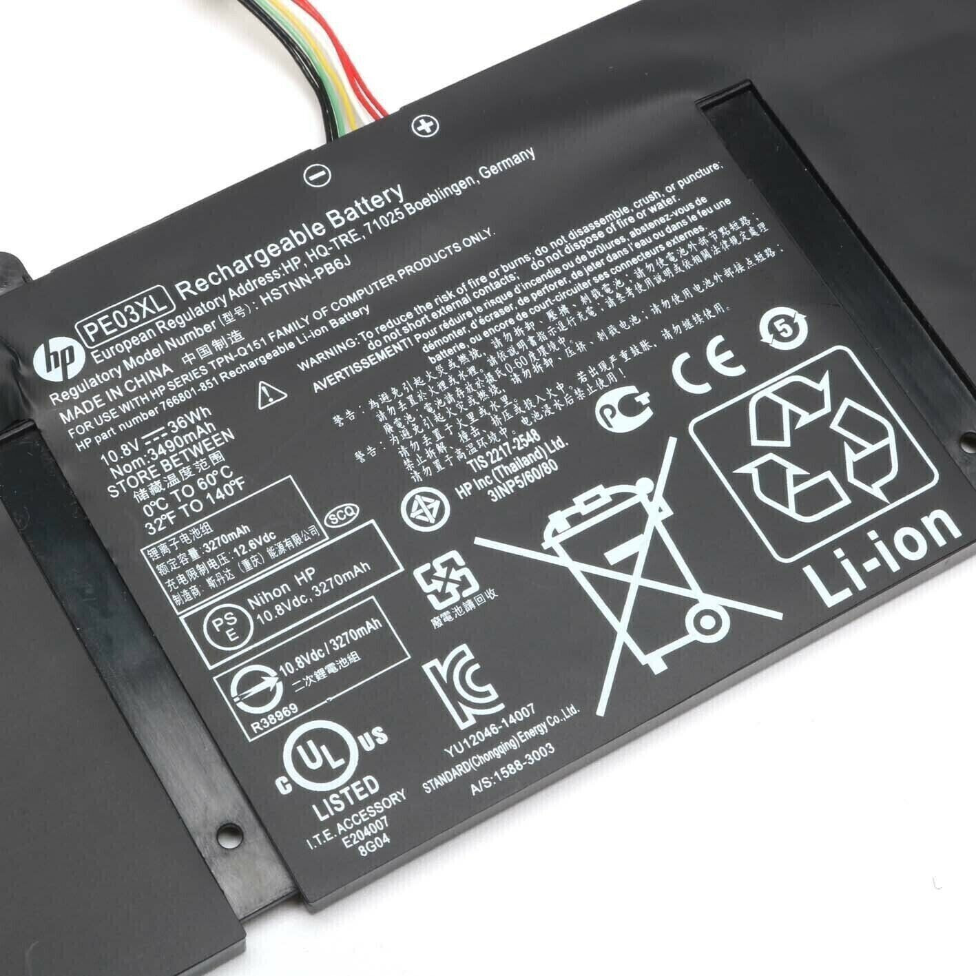 New Genuine PE03XL Battery For HP Chromebook 210 G4 11 G1 HSTNN-PB6J HSTNN-LB6M