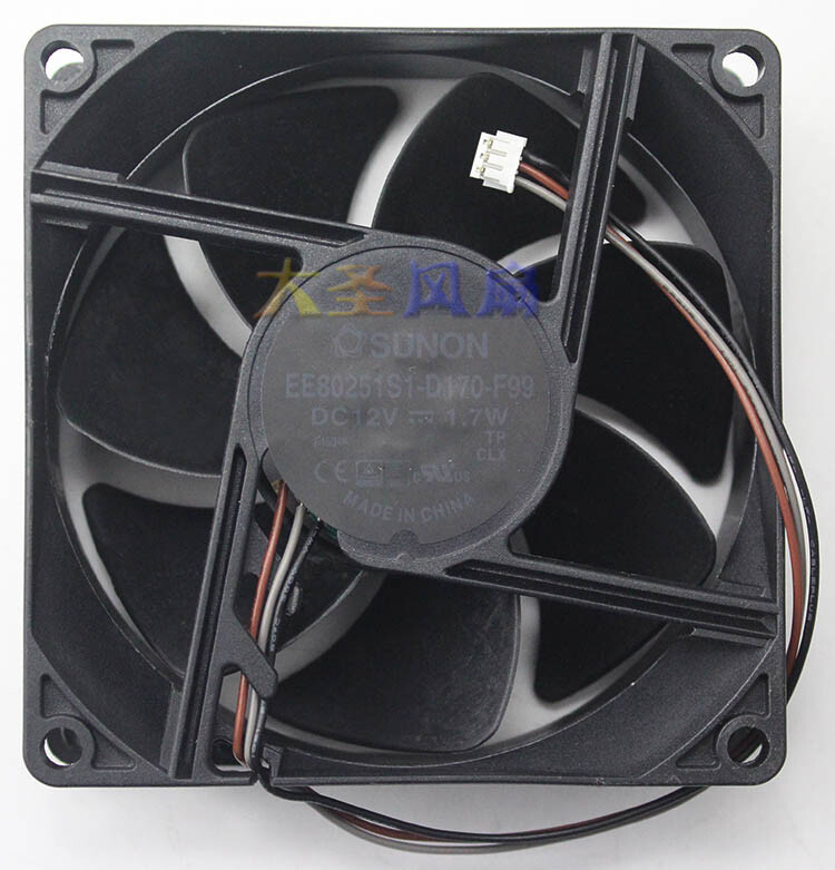 1pcs SUNON EE80251S1-D170-F99 Projector Cooling Fan 12V 1.7W 3-Pin 80mm