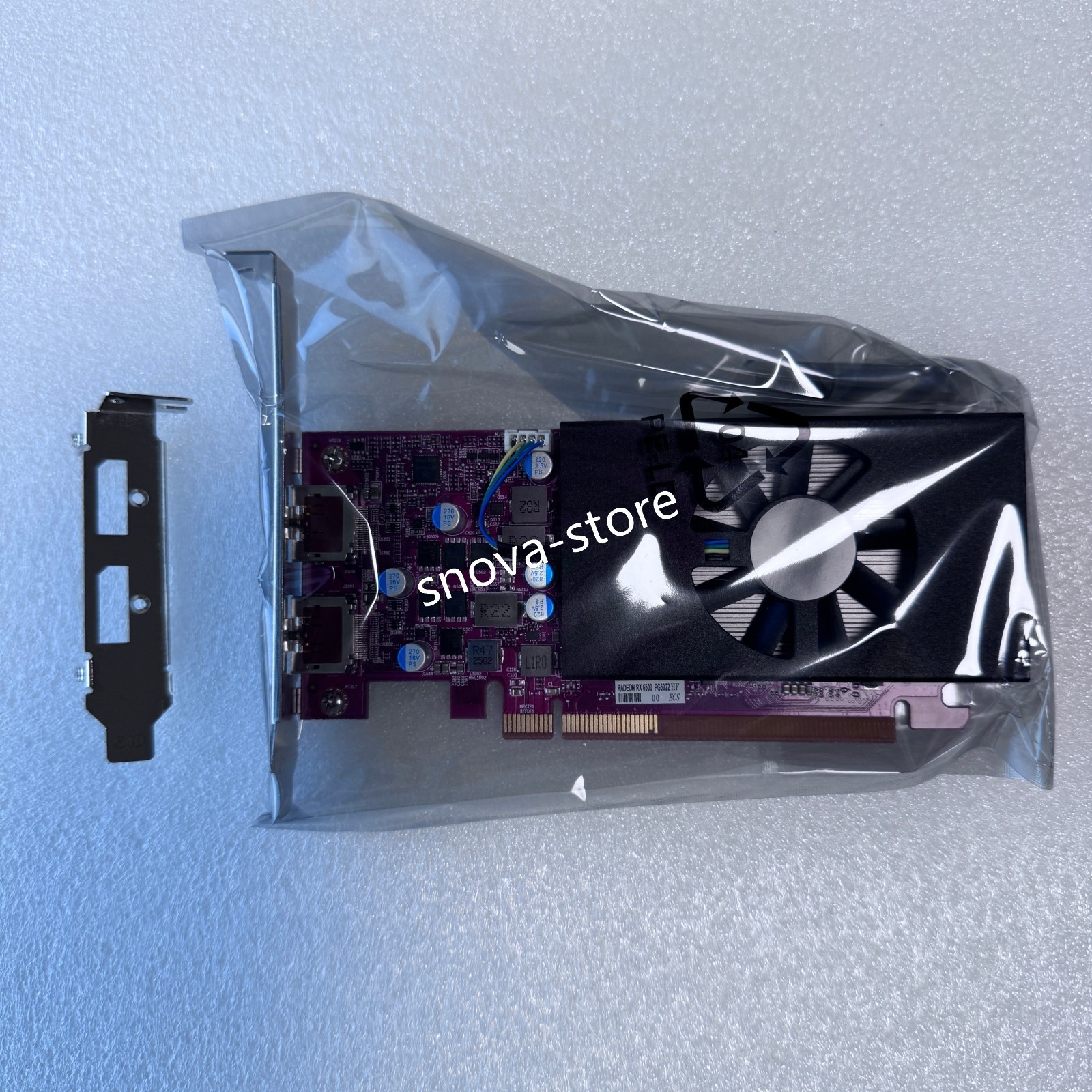 DELL AMD RX 6500 Low Profile 4gb GDDR6 SFF Regular profile Brackets included