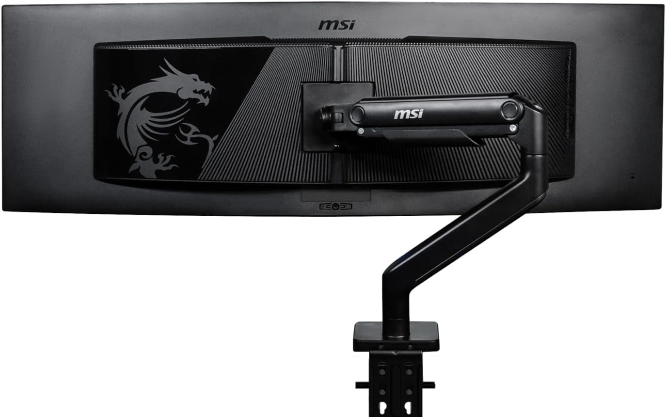 Msi MAGMT201 17-49" Monitor Stand Arm Black Metal Premium Heavy Duty Adjustable