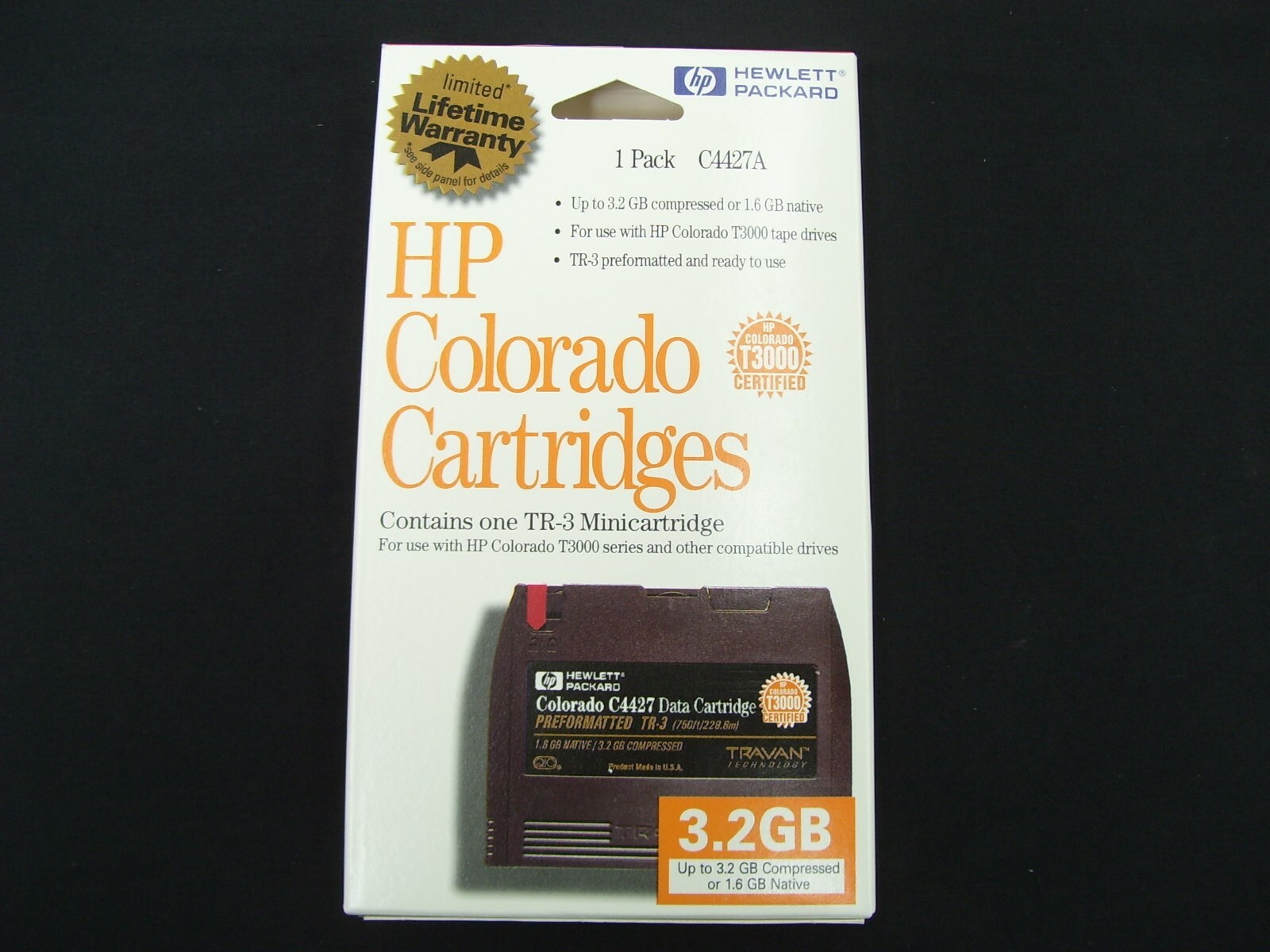 HP COLORADO TR-3 C4427 3.2GB MINI CARTRIDGE 1 PACK NEW