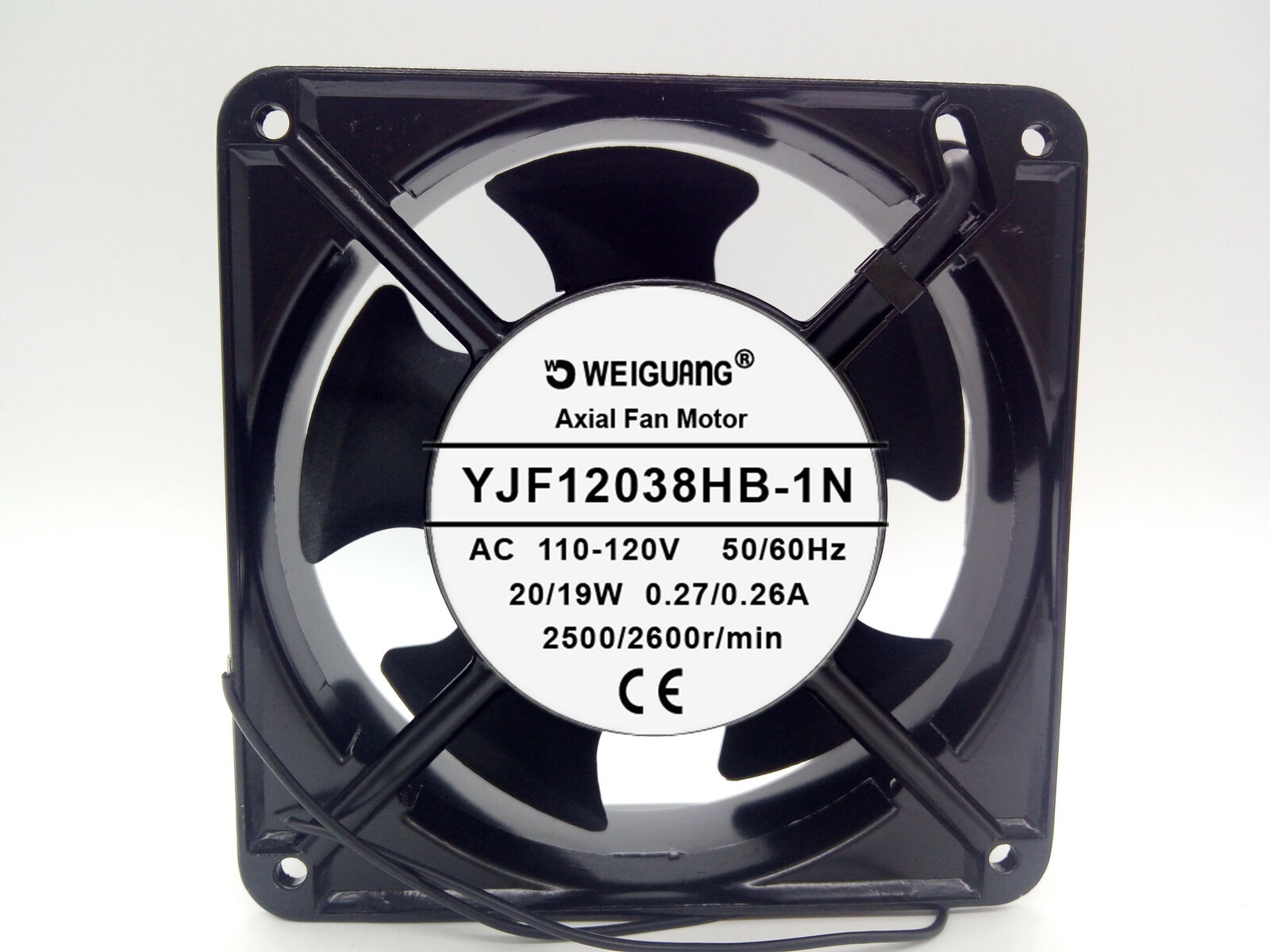 1pcs YJF-12038HB-1N AC 110-120V 20/19W 0.27/0.26A cooling fan 120*38mm