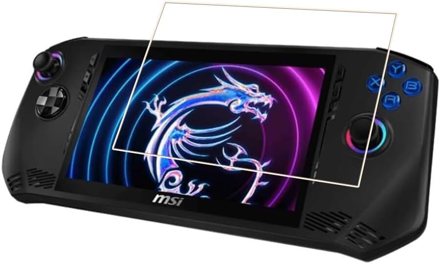 For MSI CLAW 7 AI+ A2VM Tempered Glass Screen Protector Saver Case Friendly