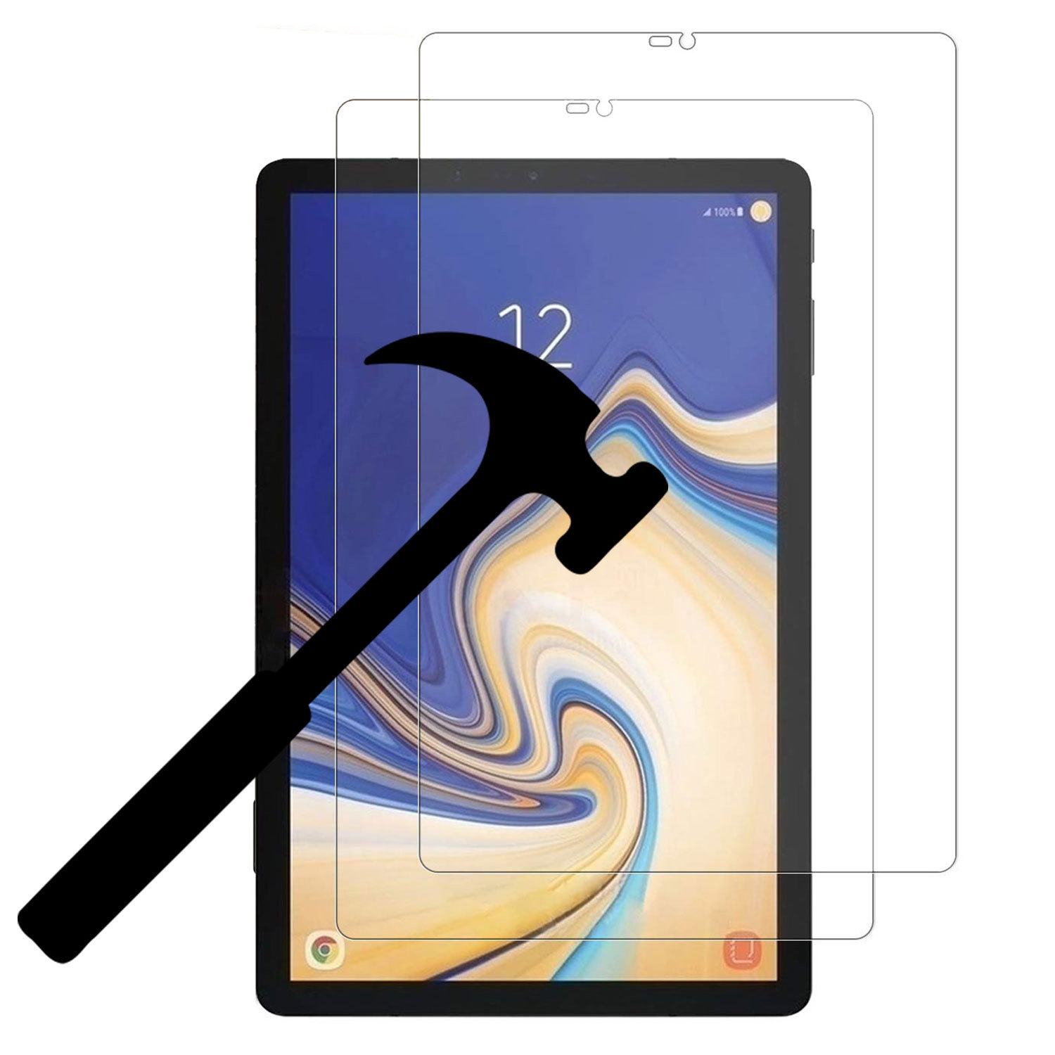 2 PCS Glass Screen Protector For iPad / TCL /Samsung Galaxy/Lenovo/Amazon Tablet
