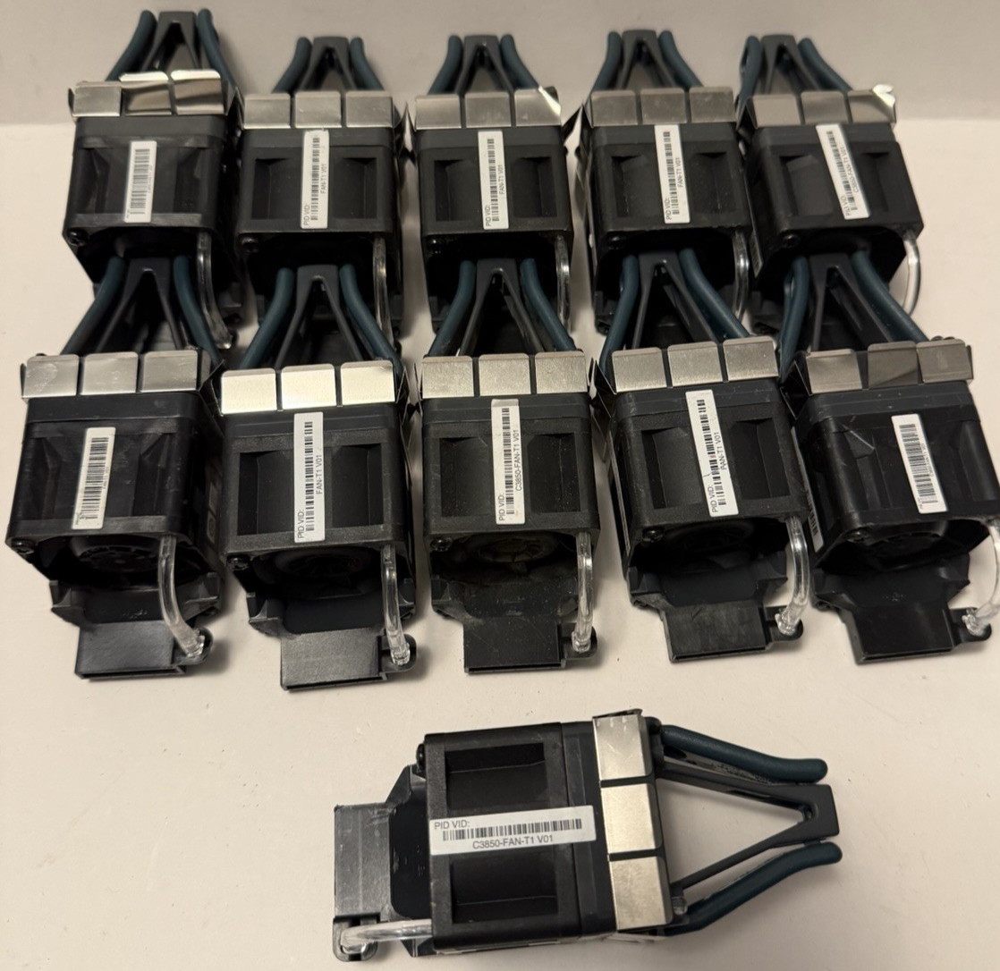 Lot of 11 Cisco C3850-FAN-T1 CPU Fan Module for Catalyst 9200 9300 9200L Server