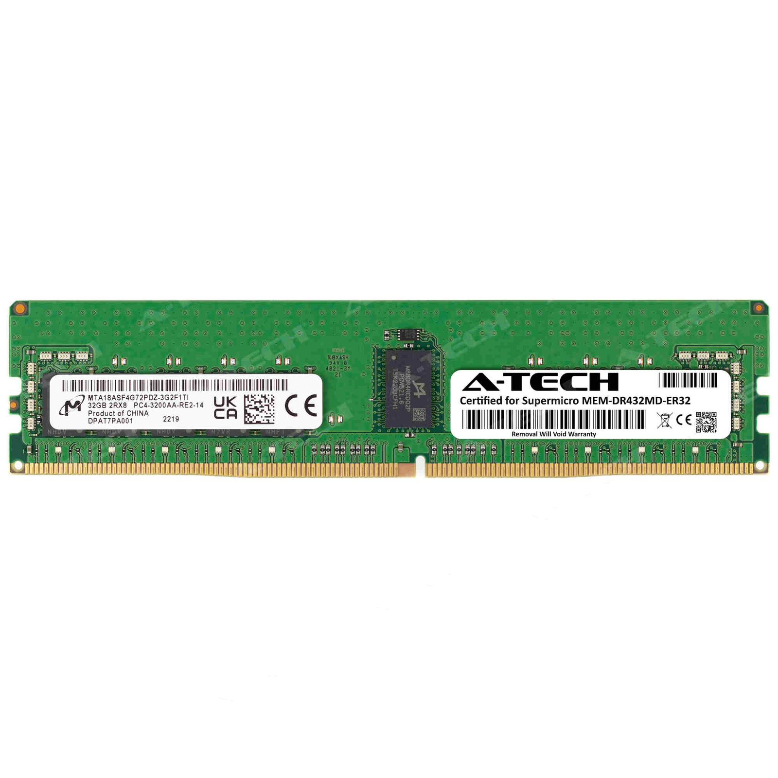 32GB PC4-25600 RDIMM Replacement for Supermicro MEM-DR432MD-ER32 Memory RAM