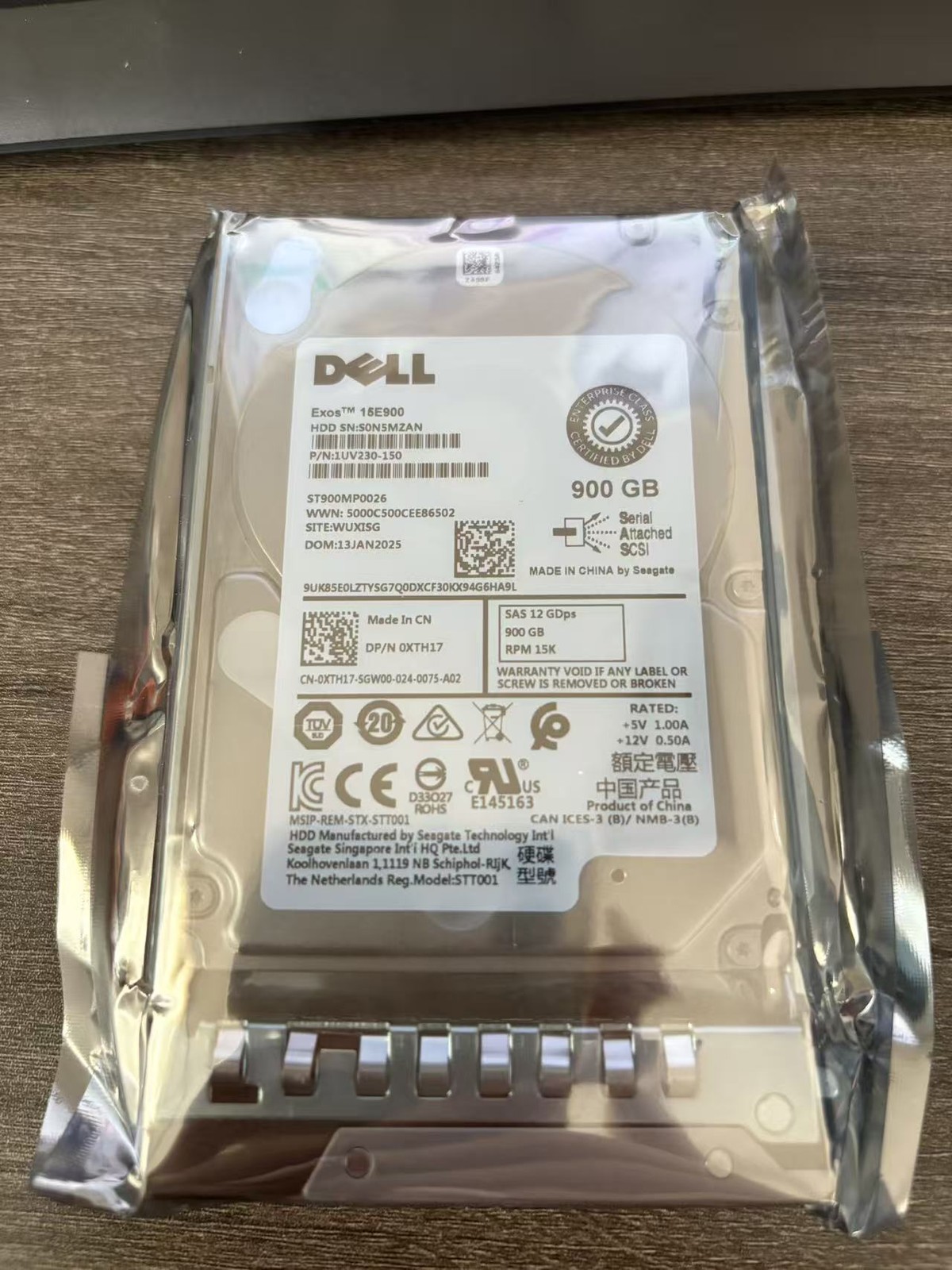 FIT FOR Dell XTH17 0XTH17 900GB 15K 2.5"SAS 12Gbps HDD v6 ST900MP0026 14G15G16G