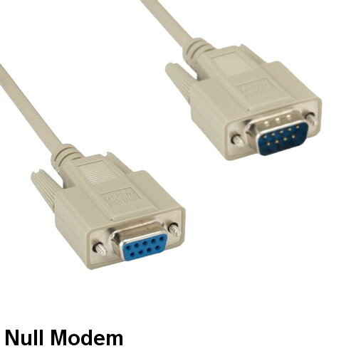 KNTK 25ft Null Modem DB9 to DB9 Serial Cable Male to Female RS-232 Cross Wire