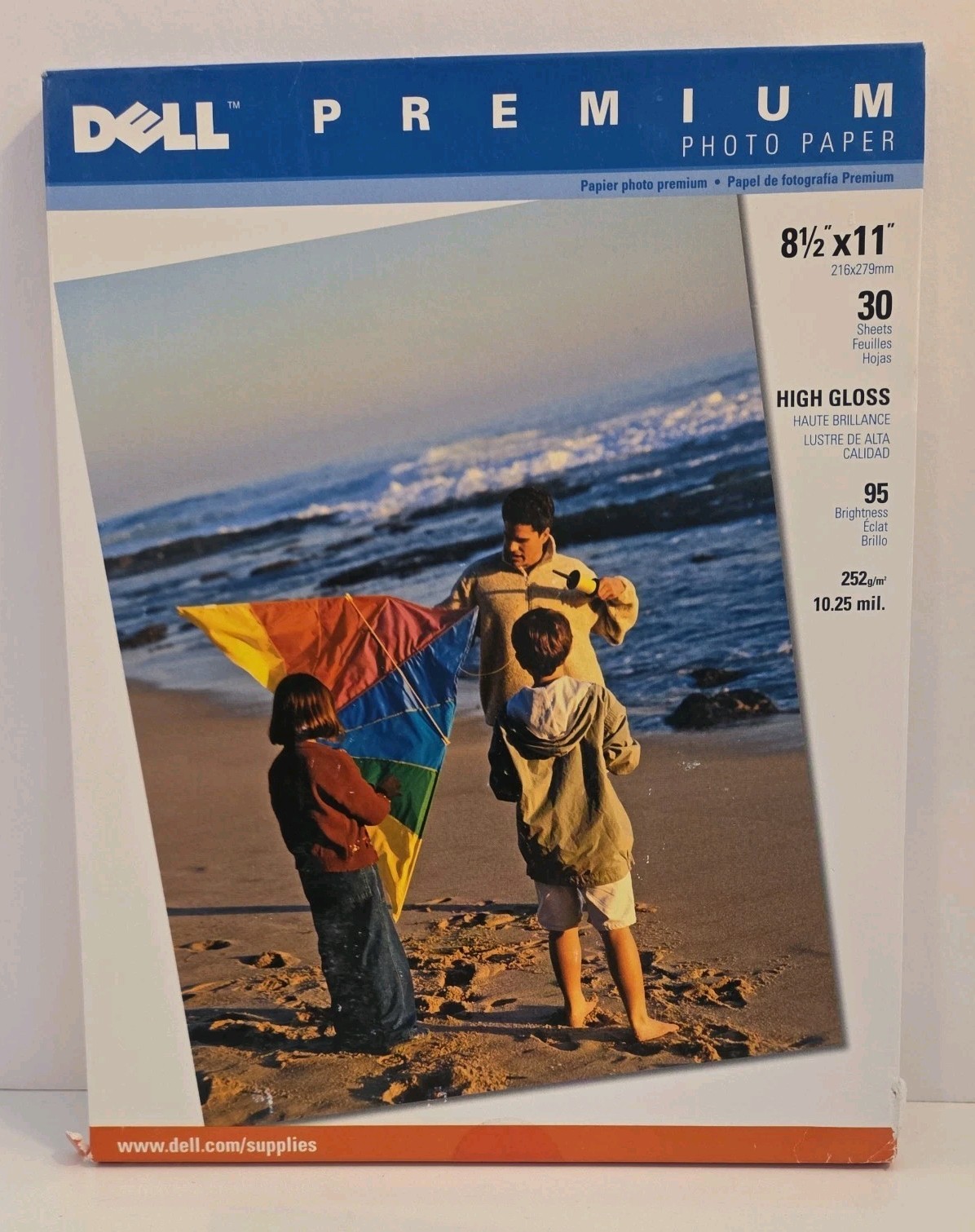 DELL Premium Photo Paper High Gloss 30 Sheets 8.5"x11" 95 Bright 10.25  mil 