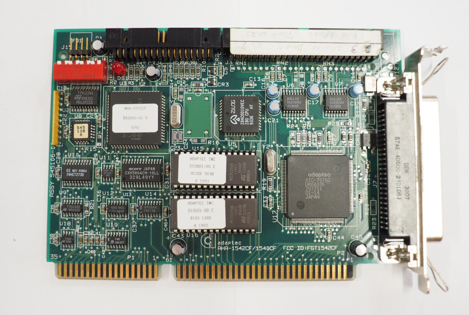 Adaptec AHA-1542CF/1540CF 545106-00 16-Bit ISA SCSI Controller Adapter Card