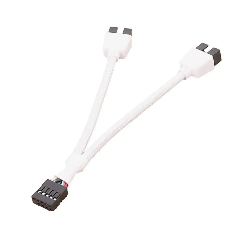 Motherboard 9Pin USB2.0 to Dual 9Pin Extension Cable, 9Pin to 2 * 9Pin Splitter