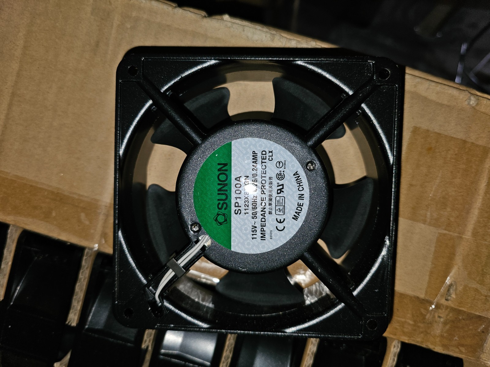 Sunon SP100A - 1123XST.GN AC Cooling Fan - 115V ~50/60HZ - 0.24amp - Case of 40