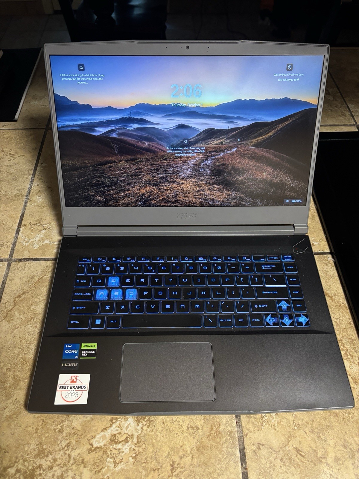 MSI Thin 15 B13VE 15.6" i5-13420H 2.1GHz 16GB RAM 512GB SSD GeForce RTX 4050