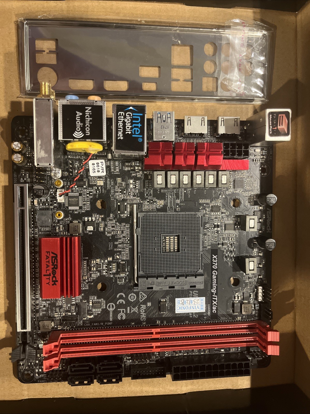 For ASROCK Fatal1ty X370 GAMING ITX/AC motherboard X370 AM4DDR4 32G HDMI