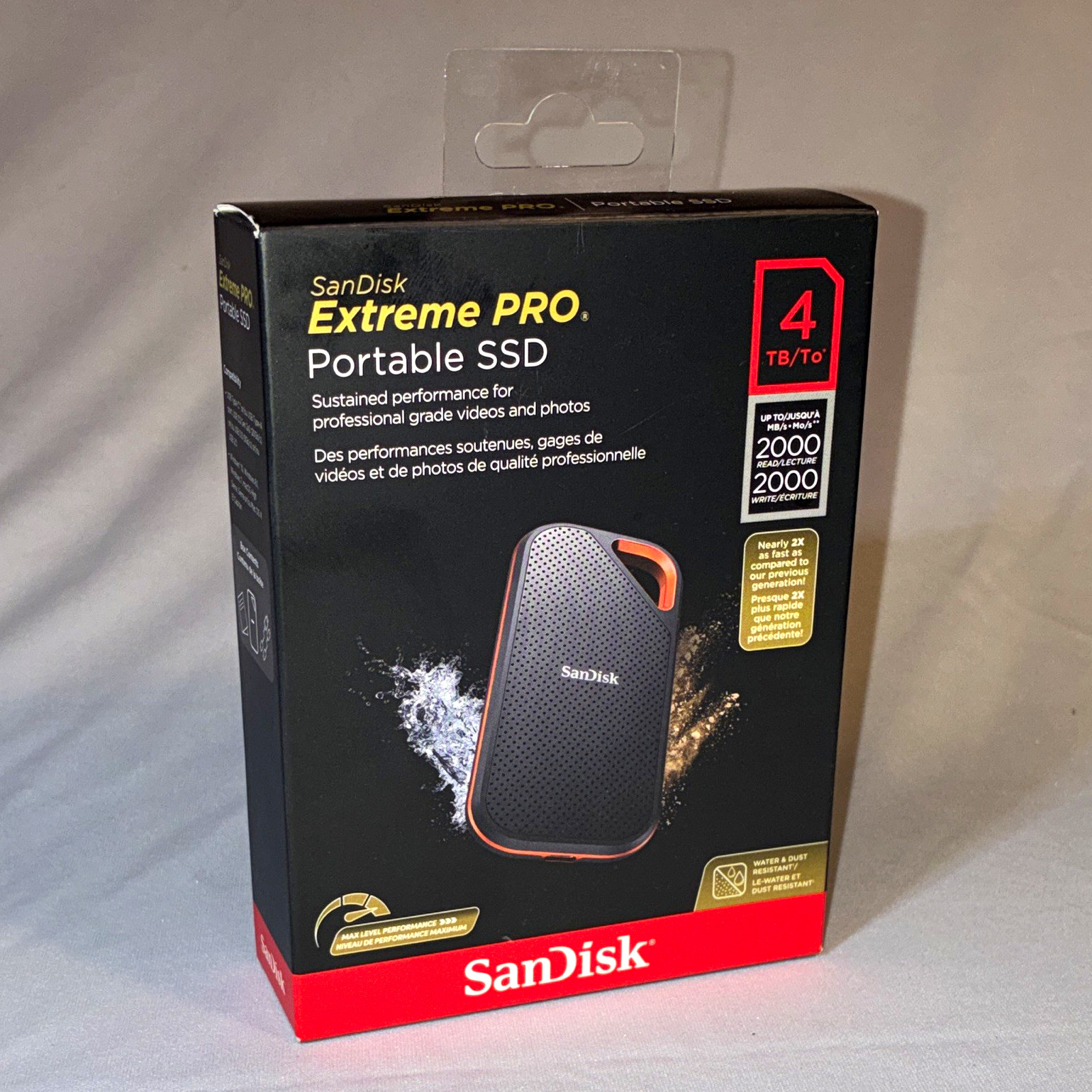 *NEW FACTORY SEALED* SanDisk Extreme PRO 4TB Portable SSD 2000MB/s USB-C