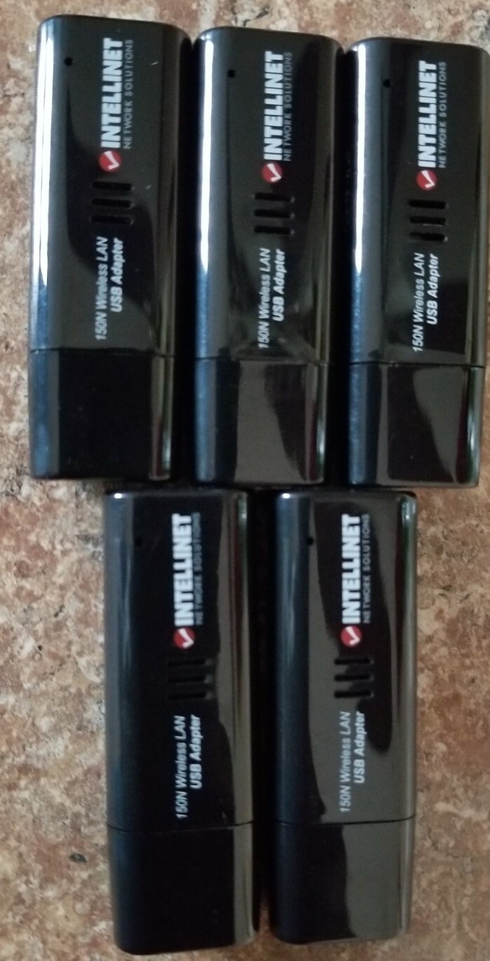 5pack USB Wifi Adapter INTELLINET 150N NEW OUT OF BOX