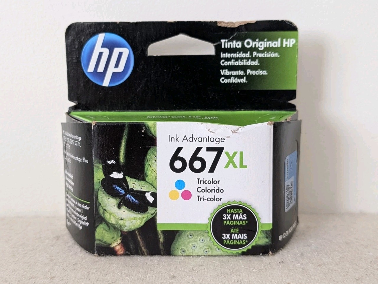 HP 667 XL Tri-Color Ink Cartridge 3YM80AL EXP. 10/2024