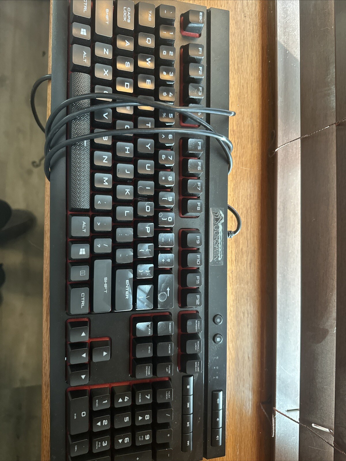 Corsair CH9102020NA K68 Mechanical Gaming Keyboard. Red LED Backlighting.
