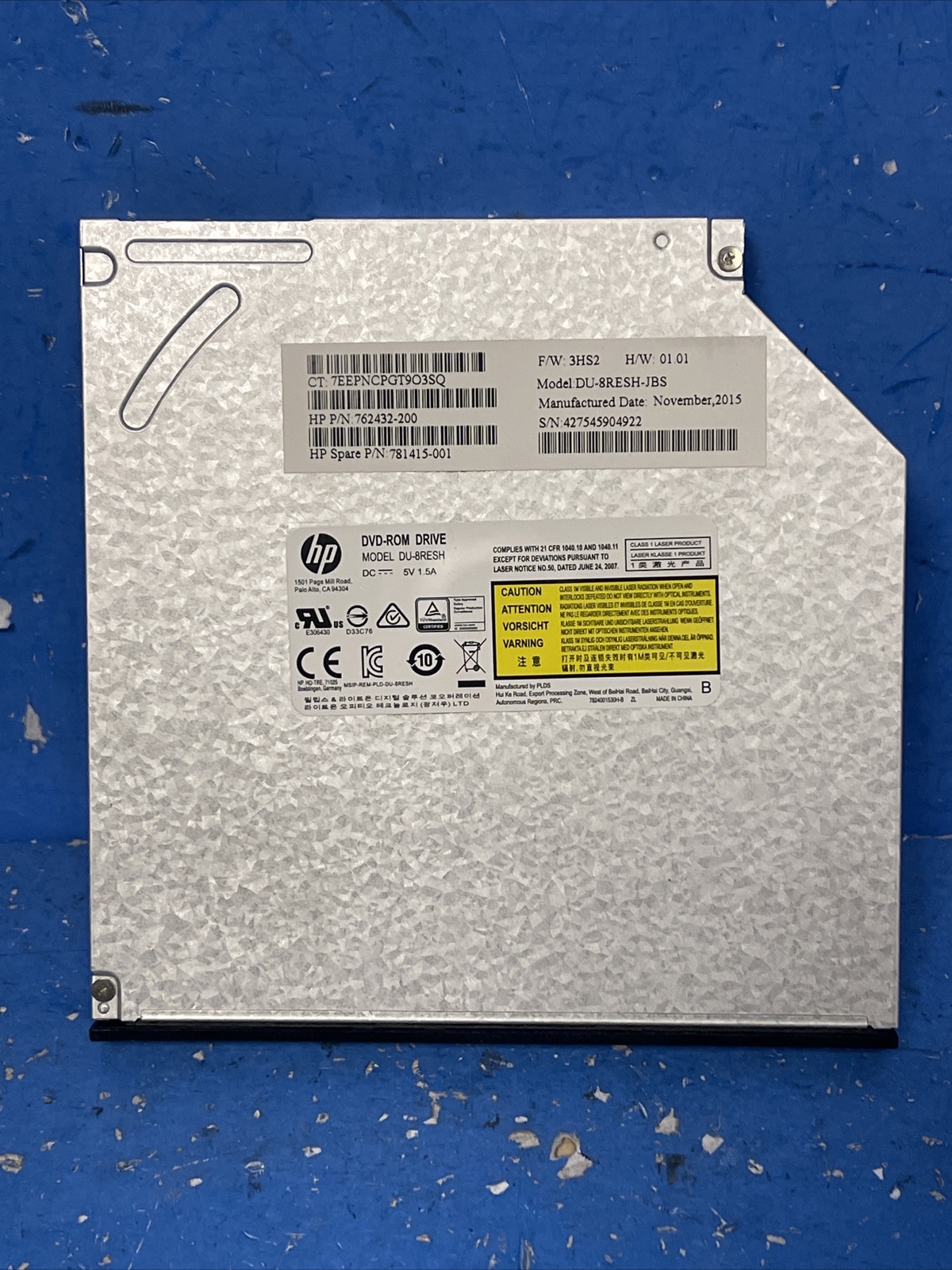HP Internal SATA DVD/CD ROM Drive DU-8RESH