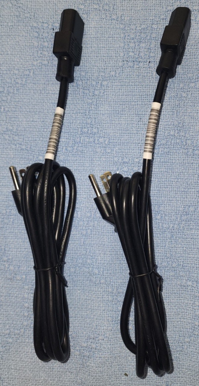 Longwell 121565-001 Power Cord – 6FT C13 to NEMA 5-15P AC Cable – Black