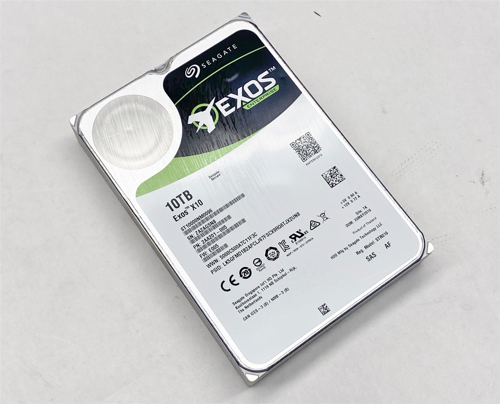 Seagate Exos X10 10TB SAS 12Gb/s 7.2K 256MB 3.5" Enterprise HDD ST10000NM0096