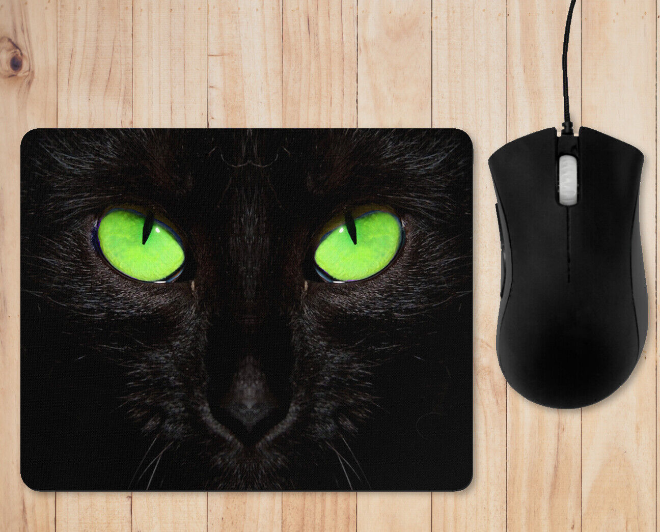 Black Cat Mouse Pad