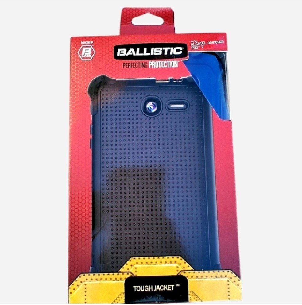 Ballistic black Alcatel One Touch Pop 7 Tough Jacket Case