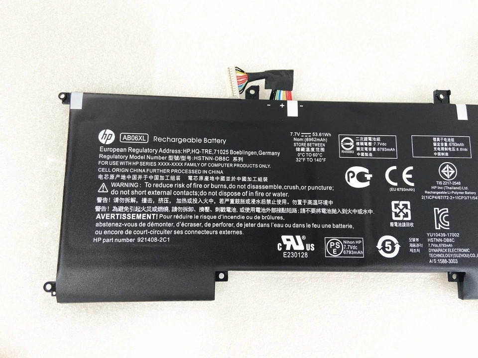 AB06XL Genuine battery for HP Envy 13-AD019TU HSTNN-DB8C 921438-855 7.7V