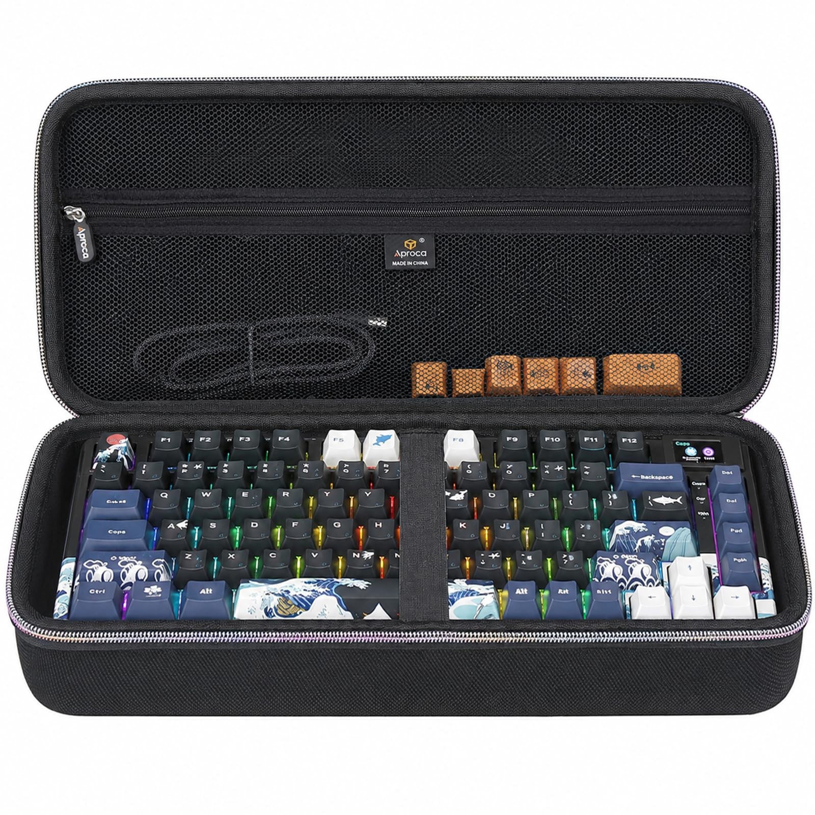 Aproca Black Carrying Case for 75% Gaming Keyboard