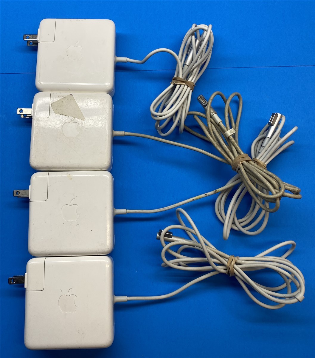 Lot 4 Genuine Apple MacBook Pro MagSafe 85W Power Adapter Charger A1343 UNTESTED