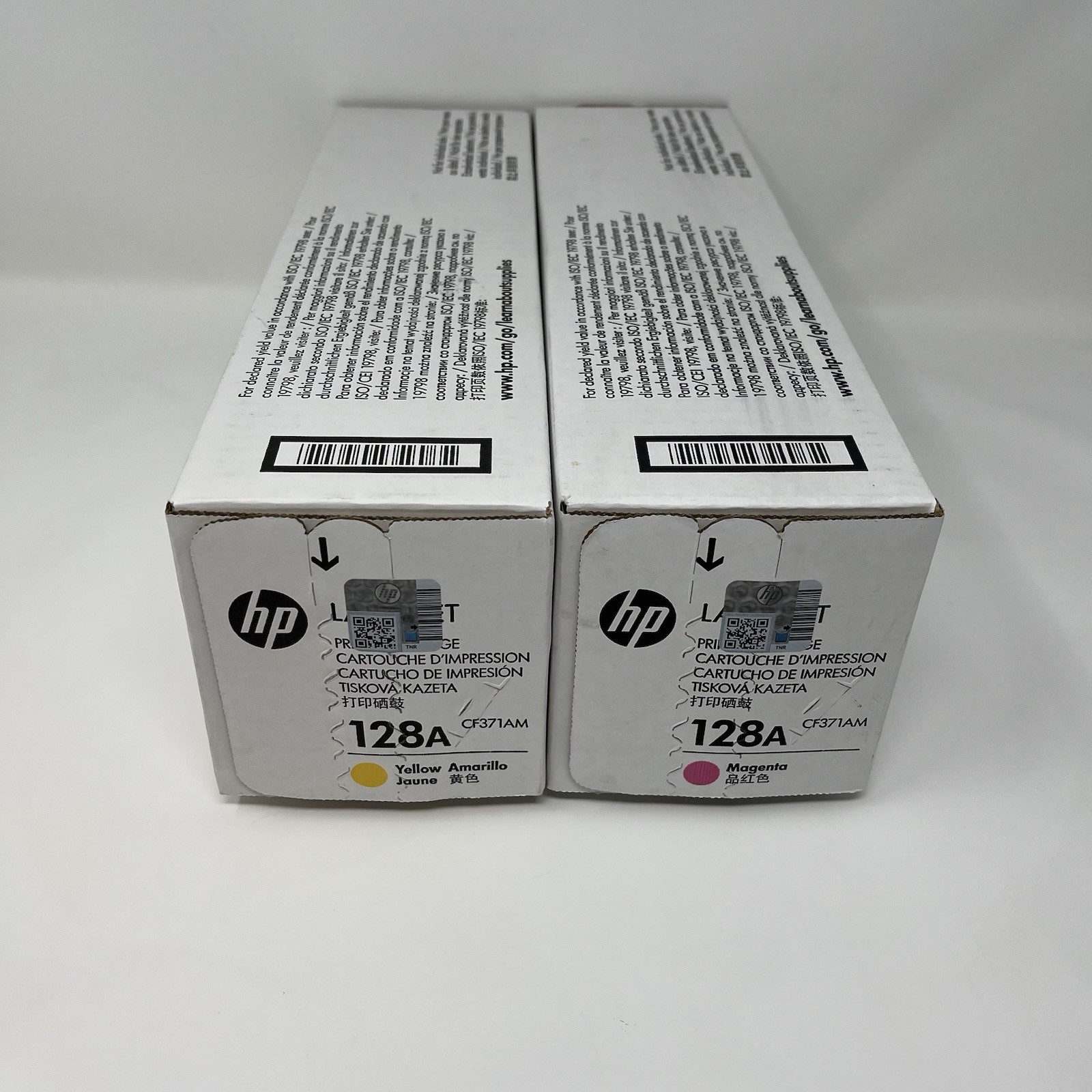 Genuine HP 128A Toner Lot CE322A Yellow CE323A Magenta New Sealed READ