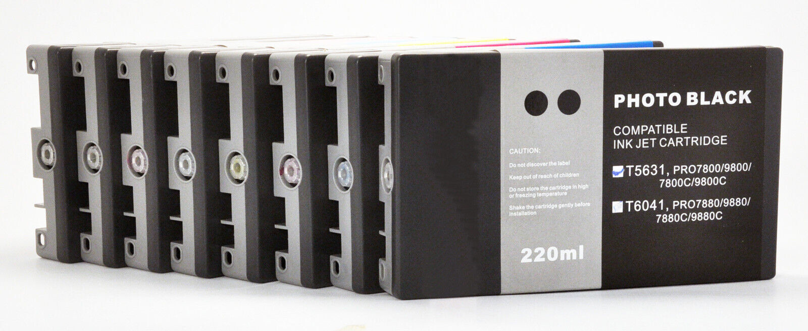 Set8x220ml fr Ink Stylus Pro 7800 9800 K3 Pigment Non OEM UltraChrome Cartridges