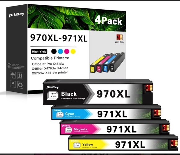 970XL 971XL Ink Cartridges Replacement For HP 970, 971 Ink Cartridges