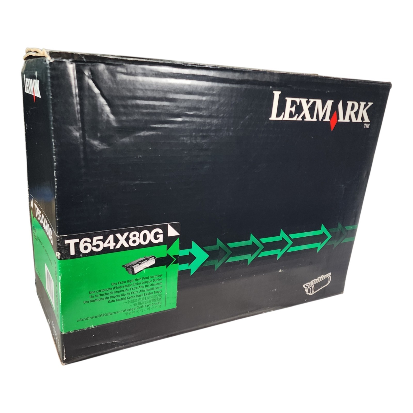 Lexmark T654X80G Extra High Yield Toner T654 Unused Pull Tabs Intact