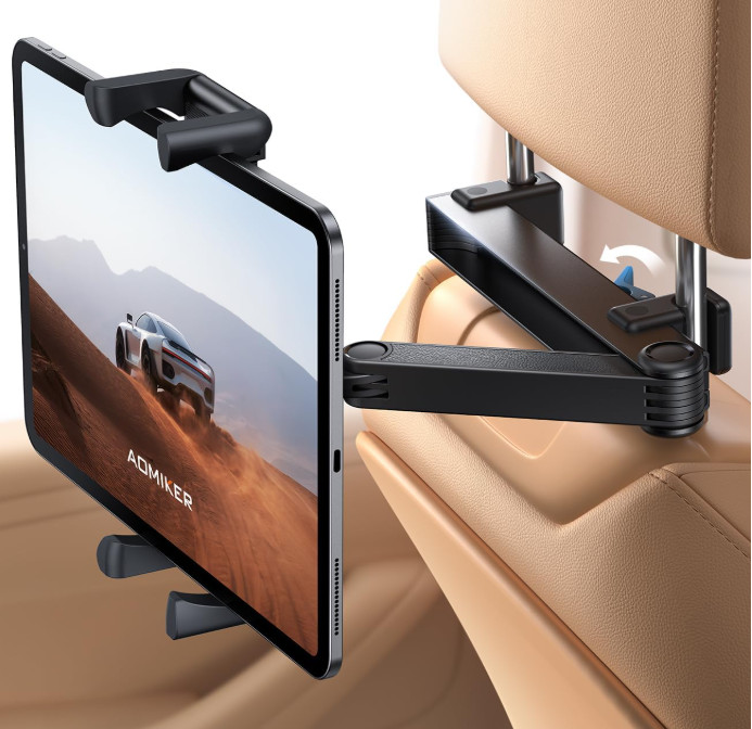 Soporte Universal para Tablet en Reposacabezas con Brazo Ajustable 6.1”-13”