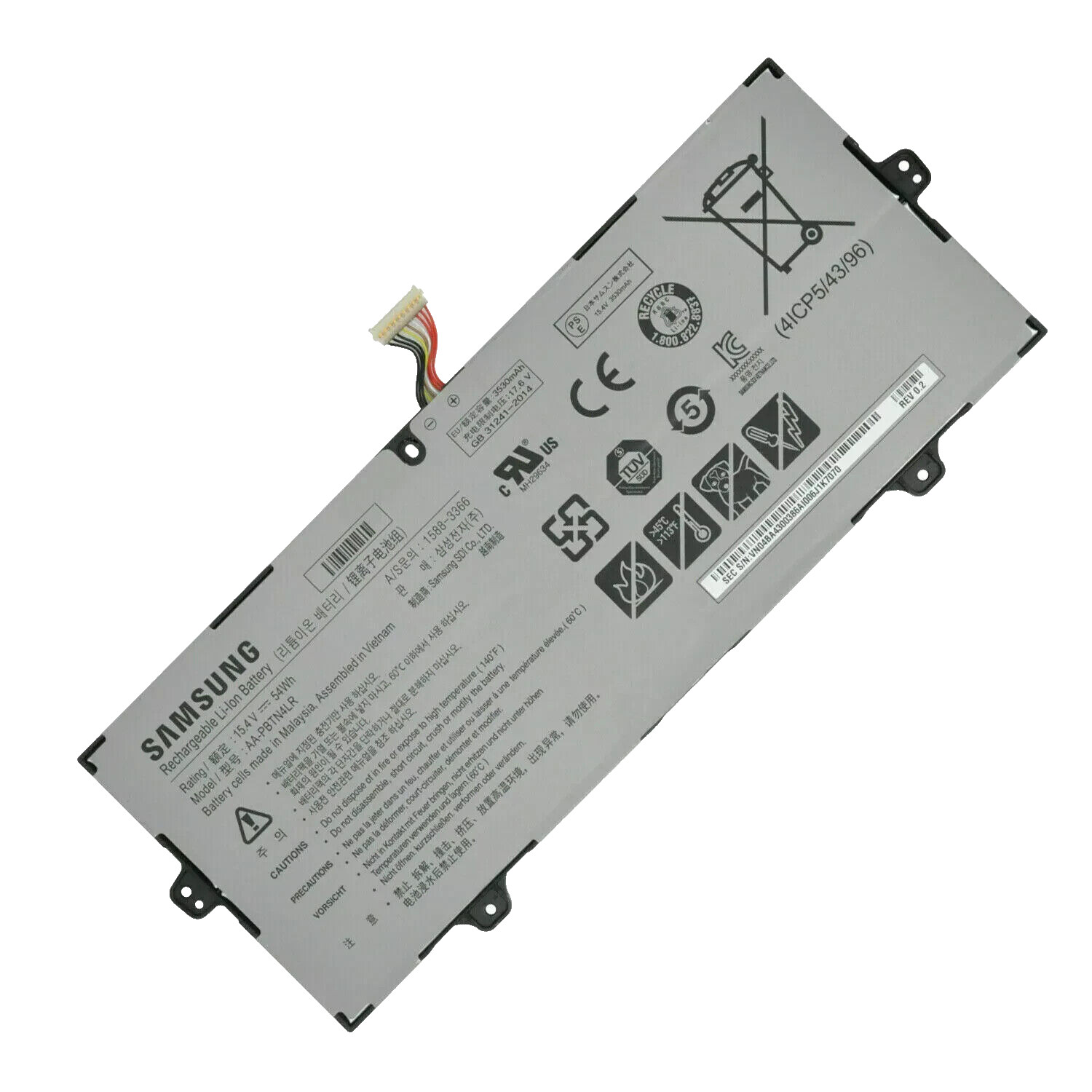 Genuine AA-PBTN4LR Battery fr Samsung NP940X3M-K02US NP940X3N-K01 NP940X5M-X03US