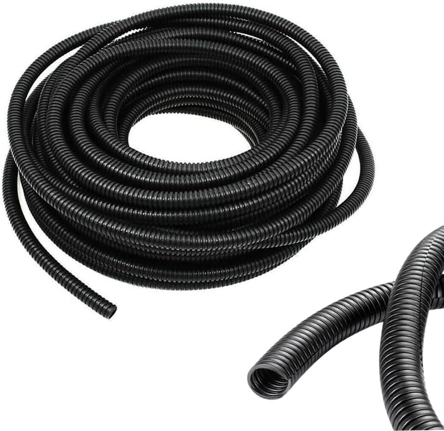1/2 Inch Wire Loom Split Tubing - 10 Ft Cord Protector Electric Wires Covers