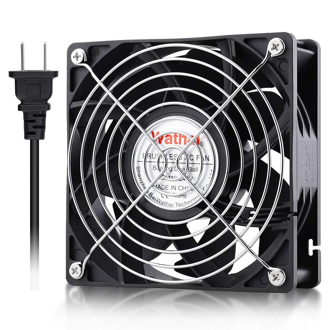 EC Industrial Case Fan 120mm x 38mm AC 110V 120V Cooling Fan