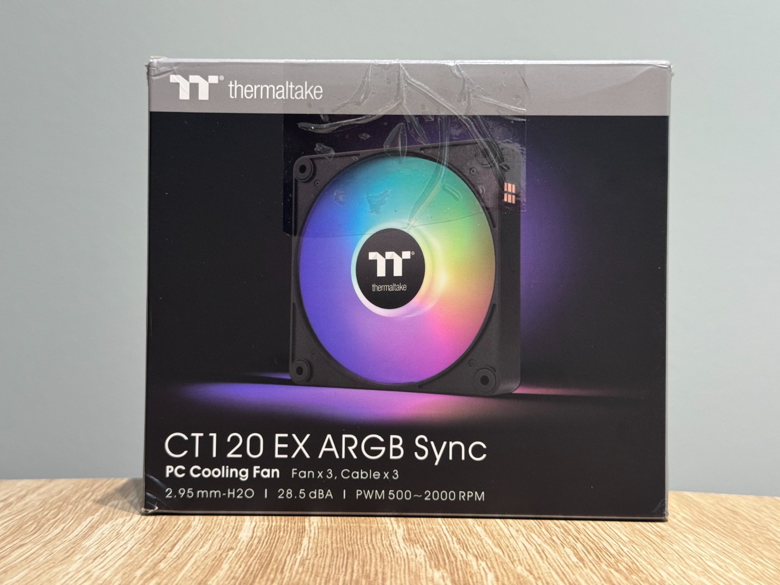 Thermaltake CT120 EX ARGB Sync PC Cooling Fan (3-Fan PK).. BLACK