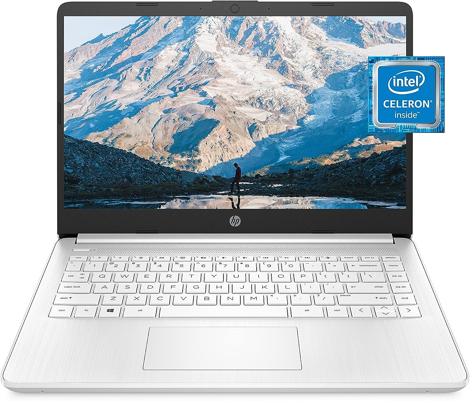 HP 14 Laptop Intel Celeron N4120 4 GB RAM 64 GB  Windows 11 Thin Portable 4K