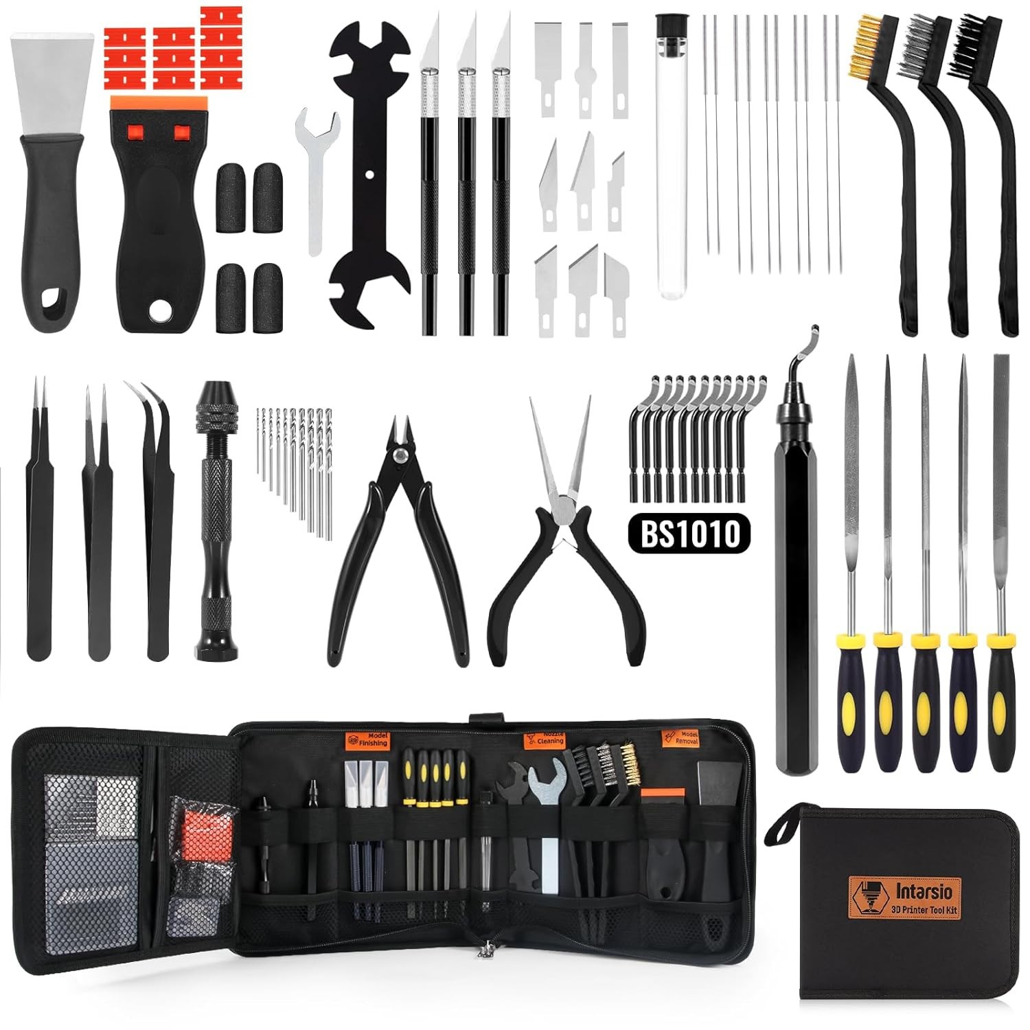 68Pcs 3D Printer Tools Kit with Storage Case 3D Printer Accessories NEW