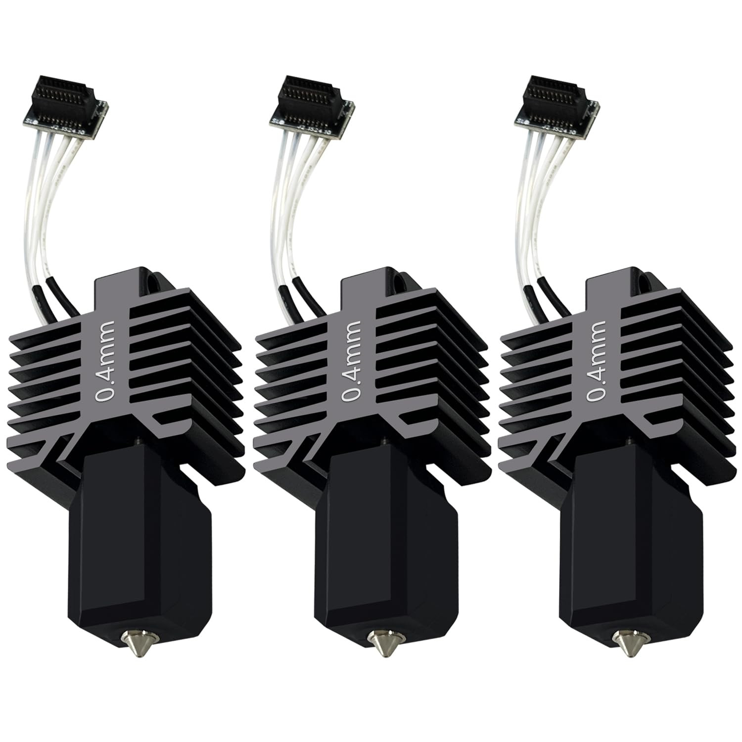 3 PCS P1S/P1P 0.4MM Upgraded Integrated Hotend Kit Hardened Steel Nozzle