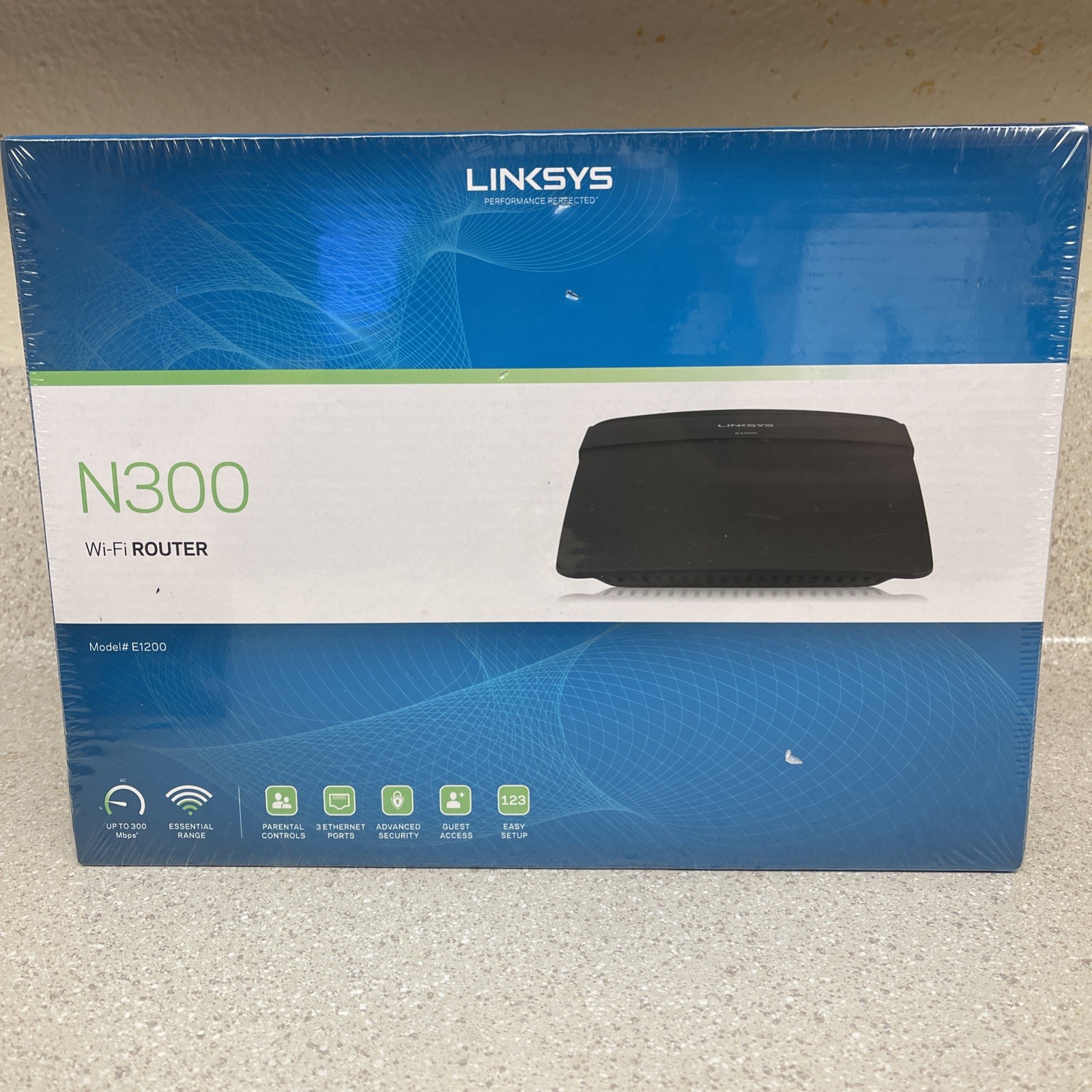 Linksys N300 Wireless WiFi Router Model #E1200-VV New Sealed Box
