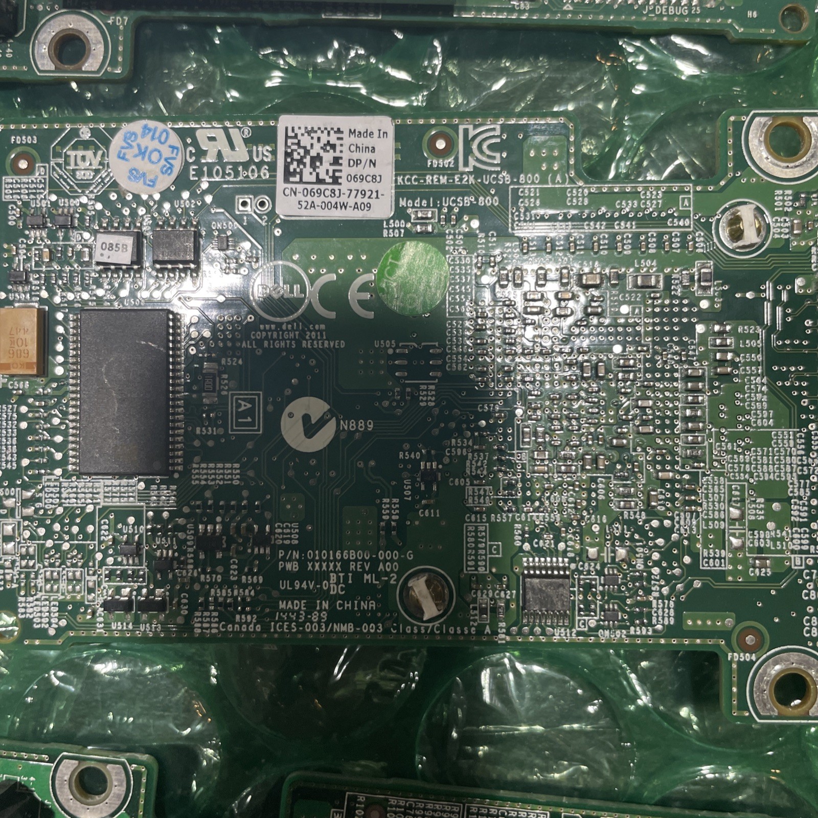 69C8J Dell PERC H310 Mini Blade 6GBps SAS/SATA Raid Controller 069C8J