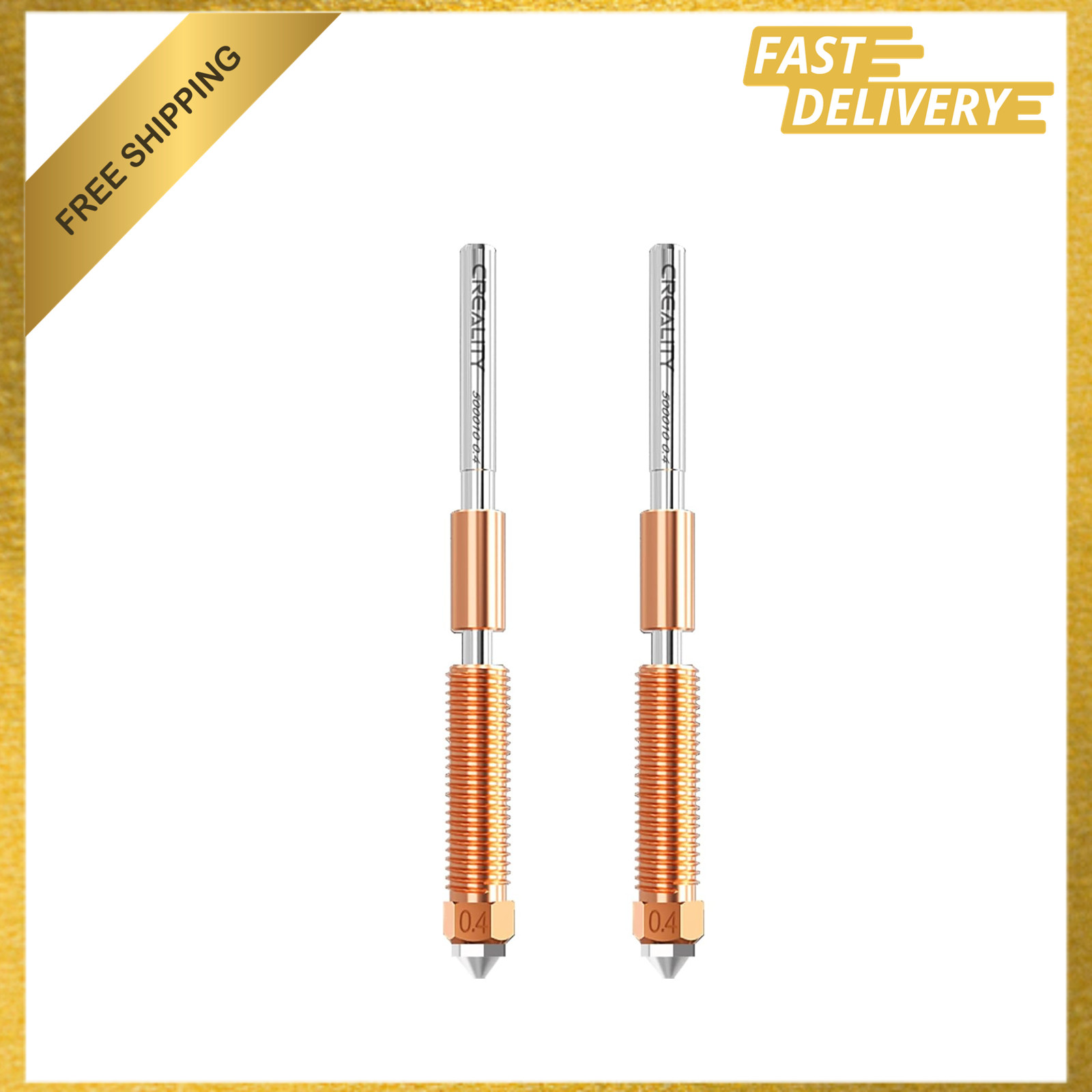 K1C K1 SE Nozzle 0.4mm Copper Alloy Hardened Steel Heat Break for 3D Printer