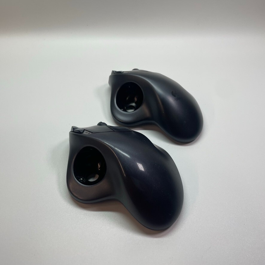 2X Logitech M570 Wireless USB Trackball Mouse -  Dark Gray PARTS REPAIR *NO BALL