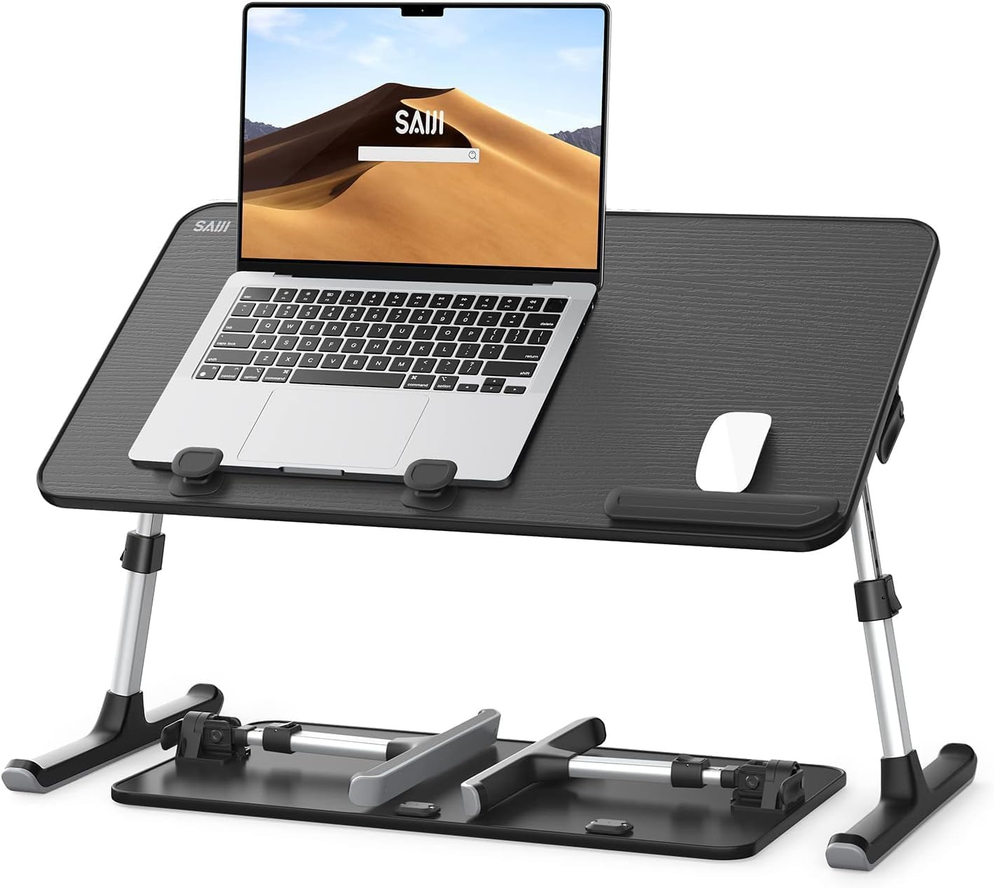 Laptop Desk for Bed, SAIJI Height & Angle Adjustable Laptop Stand for Bed