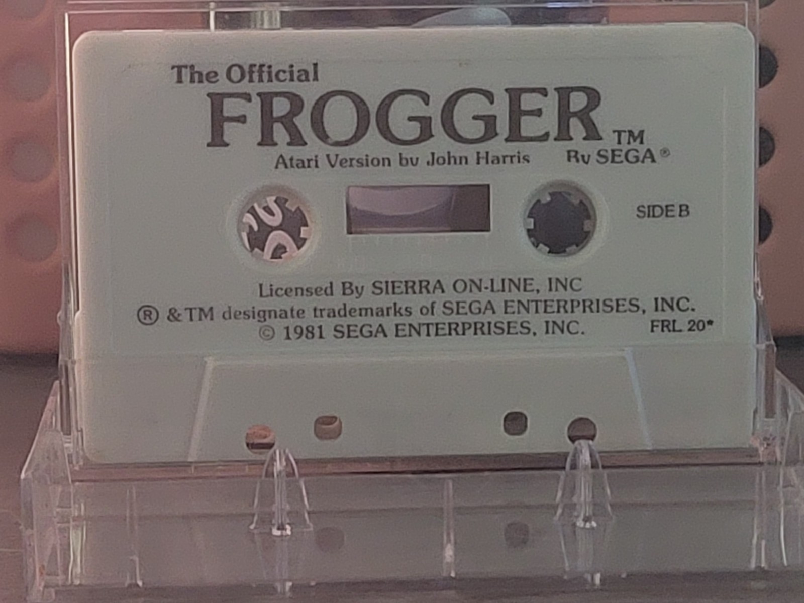 Atari Frogger Cassette Game 1981 Sega Ent. Untested excellent cosmetic condition