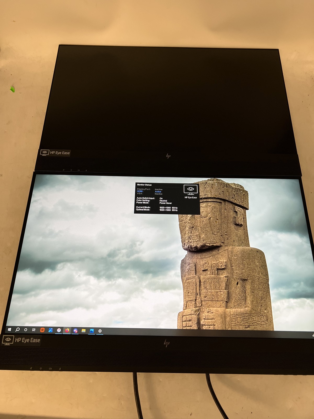 LOT OF 2 HP E24mv G4 FHD IPS LCD 23.8" 5ms Conferencing Monitor NO STAND/CABLES